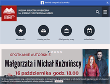 Tablet Screenshot of biblioteka.zabrze.pl