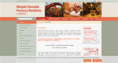 Desktop Screenshot of mopr.zabrze.pl
